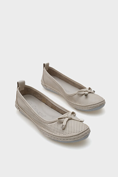 Capone Outfitters Breeze nyerges lézeres valódi bőr női balerinák