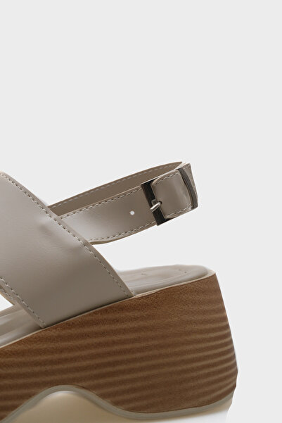 Capone Outfitters Dora Wedge Heeled Double Strap Women's Sandals