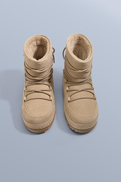 Oysho BAĞCIKLI SÜET TEKNİK BOT