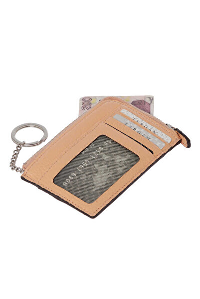 Tergan Nude Genuine Leather Unisex Credit Card Holder - S1Kk00000265-T6A
