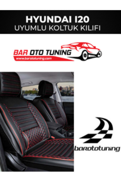 barototuning غطاء مقعد السيارة من سلسلة بلس لوكس المتوافق مع هيونداي I20 بالل...