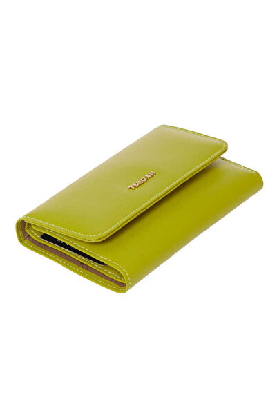 Tergan Green Genuine Leather Women's Wallet - S1Cb00005730-T2K