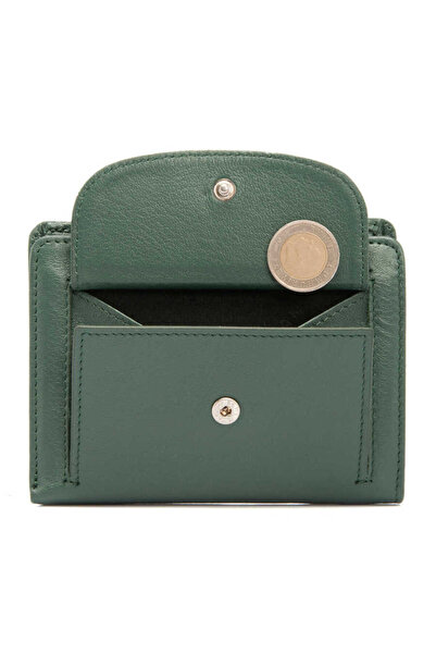 Tergan Green Genuine Leather Women's Wallet - S1Cb00005714-J0B