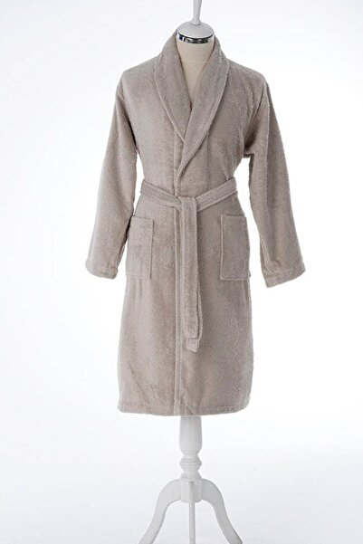 Özdilek Colourist Xxl Beden Şal Yaka Tek Bornoz Bej