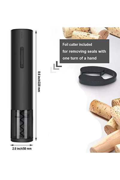 LILY Electric corkscrew set for wine bottles 4 accessories
