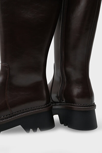 Capone Outfitters Γυναικείες μπότες με φερμουάρ στο πλάι με μεταλλική πόρπη με σόλα Norry Trak