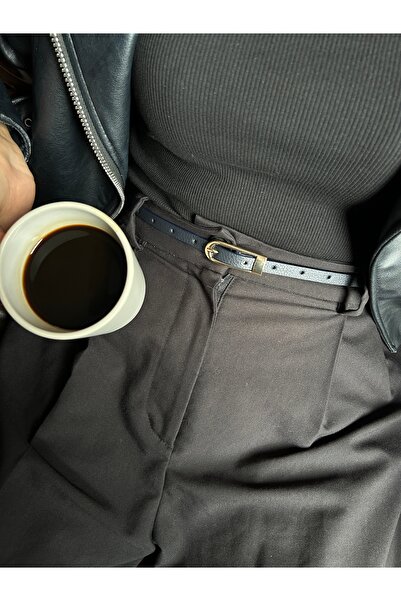 LİA KEMER Flare Round Patterned Women's Gold Buckle Belt Jacket Belt Dress Be...