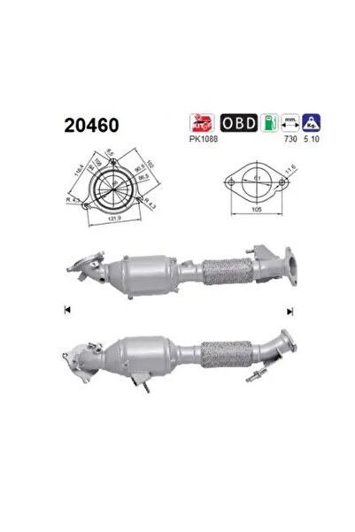 As Catalizator Ford C-Max 2/Focus 3/Grand C-Max