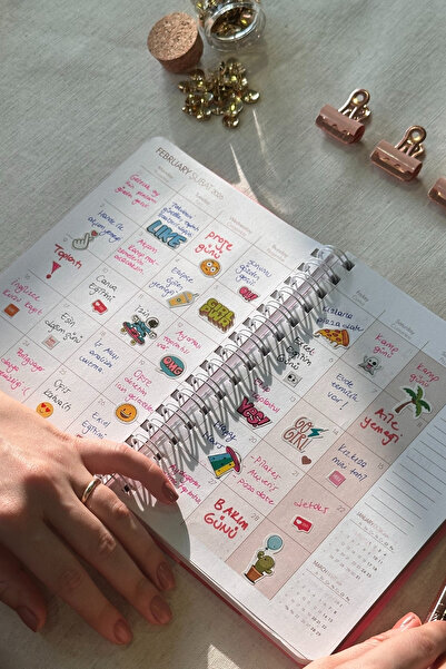 Le Color 2026 Haftalık Ajanda Spiralli A5 12 Aylık Bold