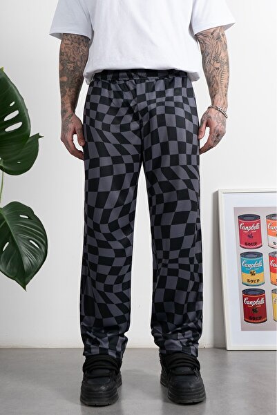 UKHWD SUPPLY Tribal Checkered DryTech Erkek Pantolon UK1176SYGR