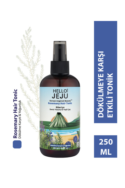 Hello Jeju ! Rosemary Hair Biberiye,Deniz Yosunu ve Yeşil Çay Saç Bakım Tonik...
