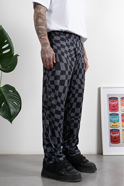 UKHWD SUPPLY Tribal Checkered DryTech Erkek Pantolon UK1176SYGR