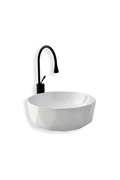 LENA E-2110 Tezgah Üstü Porselen Lavabo E-2110