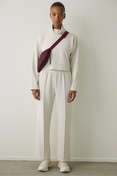 Penti Beige Turtleneck Long Sleeve Modal Top