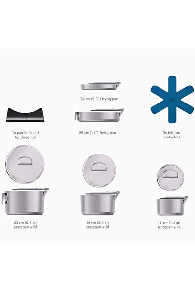 Joseph Joseph Space 3-Ply Stainless Steel 12-Piece Cookware Set