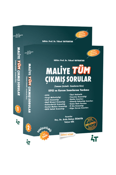 4T Yayınları 4t Maliye Çıkmış Sorular