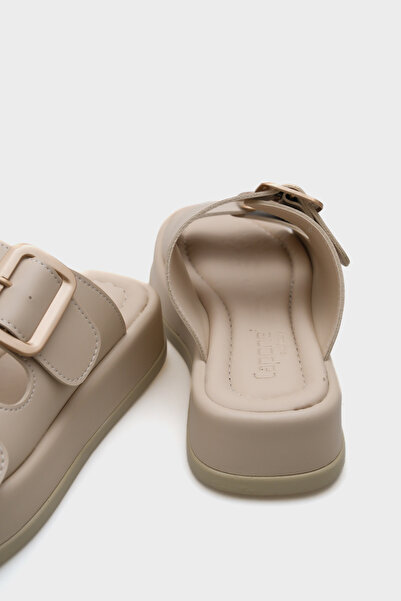 Capone Outfitters Marge Wedge Heeled dupla szalagos csatos női papucs