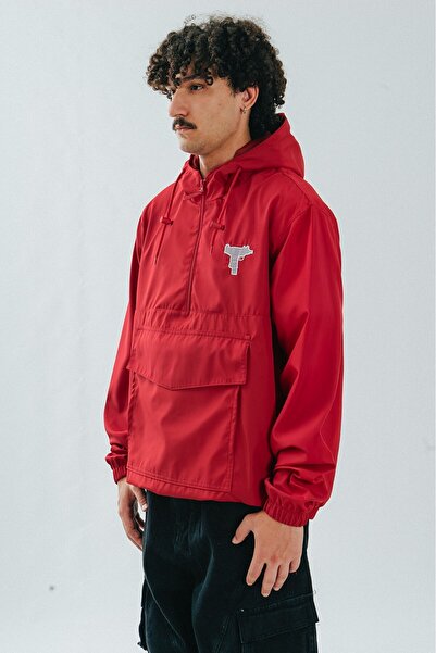 No Future Street Style Uzi Half Zip Men's Jacket Raincoat Nf0314Kz