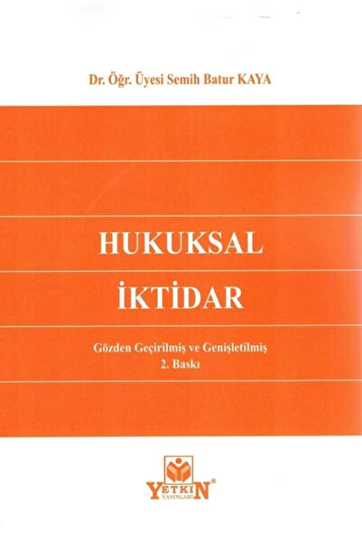 Yetkin Yayınları Hukuksal İktidar