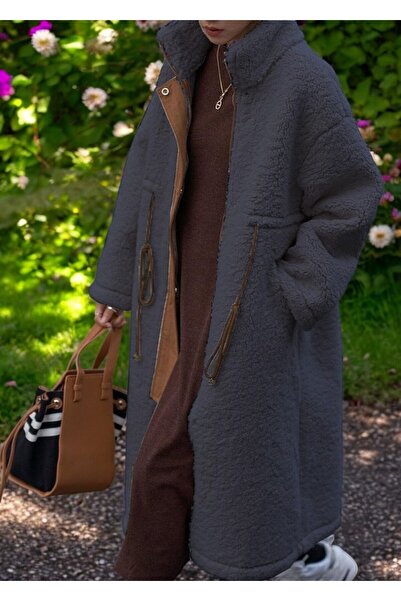 Barbora Kışlık Peluş Fermuarlı Ceket