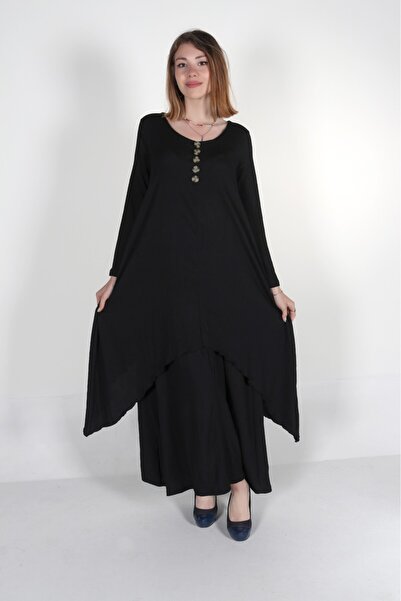 Barbora Günlük Yazlık Salaş Kadın İki Katlı Elbise