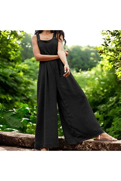 Barbora Yazlık Rahat Keten Tulum