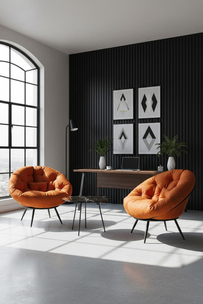 Berta Concept Hera 2'li Berjer Koltuk & Yatak Olabilen Minder Turuncu