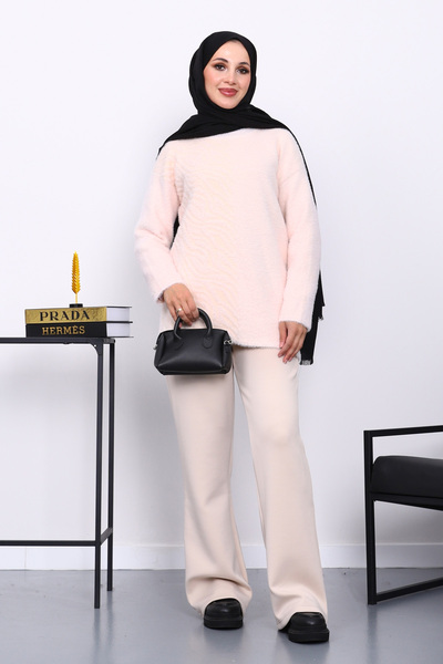 İmajButik Powder Crew Neck Beard Knitwear Sweater