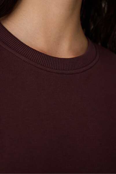 Penti Καφέ αθλητικό φούτερ με λαιμόκοψη Oversize