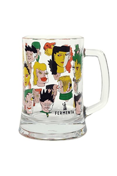 Fermenta Faces of Giggle, Mug Beer Glass