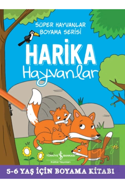 TÜRKİYE İŞ BANKASI KÜLTÜR YAYINLARI Harika Hayvanlar - Süper Hayvanlar Boyama...