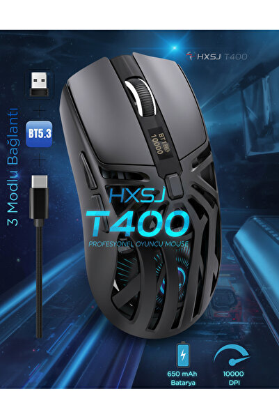 HXSJ T400 Kablosuz 3 Modlu Dijital Göstergeli 650 Mah Batarya - Makrolu Oyunc...