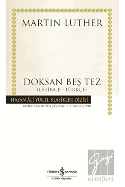 TÜRKİYE İŞ BANKASI KÜLTÜR YAYINLARI Doksan Beş Tez