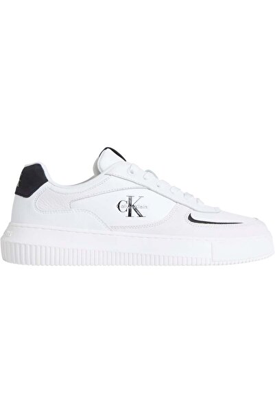Calvin Klein Deri Logolu Sneaker Ayakkabı YM0YM0142601W Erkek AYAKKABI YM0YM01426 01W