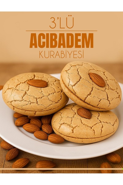 M. Nejat Güllü GÜLLÜOĞLU Güllüoğlu 3'lü Acıbadem Kurabiyesi
