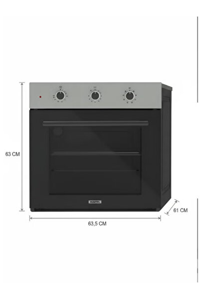 KUMTEL Komtel Built-in Electric Oven - 56 L - 1600 W - Stainless Steel - B66-SF2