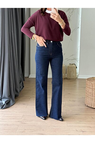 X-Young Pantaloni Push Up evazat Jean ALBASTRU ÎNCHIS