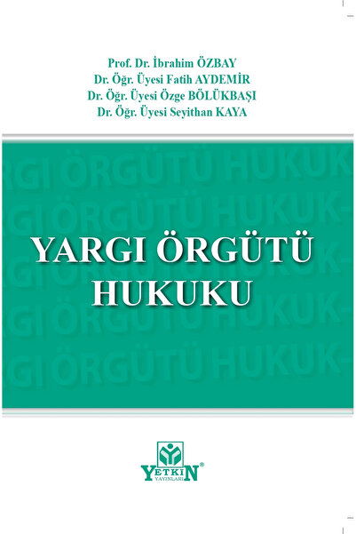 Yetkin Yayınları Yargı Örgütü Hukuku