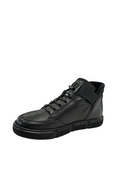 JAMES FRANCO 19 05 80M 5170 Γνήσιο Δερμάτινο Κλασικό Μποτάκι Μαύρο