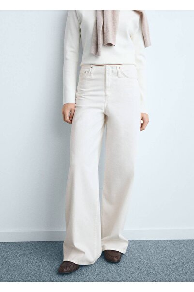 MANGO Woman Wide leg düşük belli jean pantolon