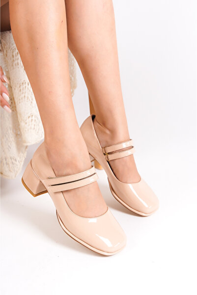 Capone Outfitters Tompa orrú duplacsatos Mary Jane cipő