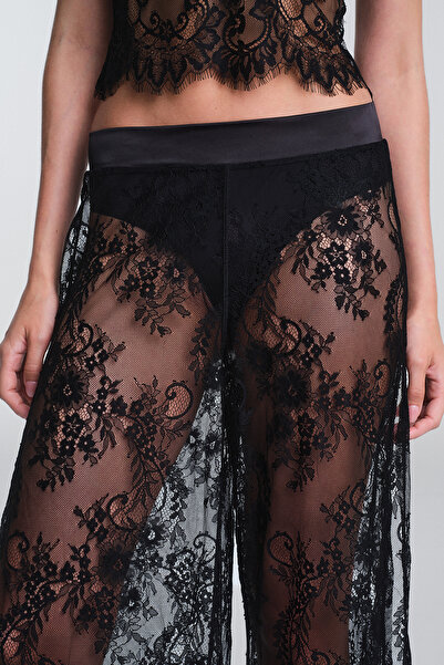 Penti Siyah Pirra Dantelli Yüksek Bel Külot