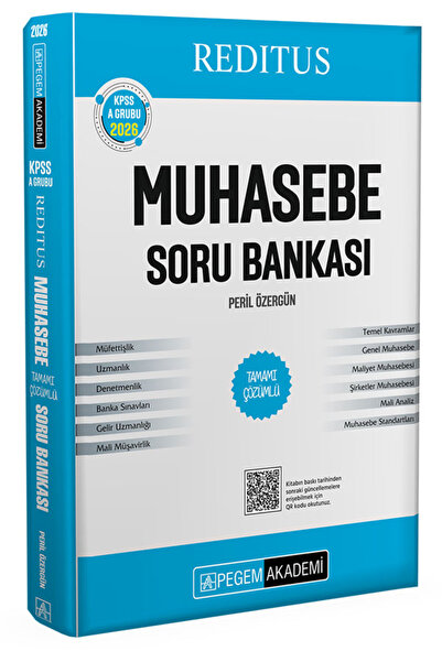 Pegem Akademi Yayıncılık 2026 KPSS A Grubu Reditus Muhasebe Tamamı Çözümlü So...