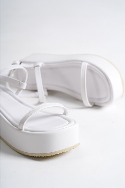 Capone Outfitters Dámské ploché sandály Devin Slim s dvojitým páskem na klínovém podpatku