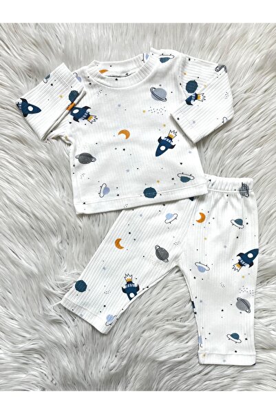 ONE bebek Planet Double Baby Boy Set Pajamas