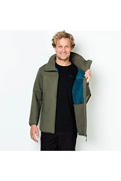 Jack Wolfskin 1305111-5052004 Rockwall Men Haki Mont Haki Yeşil