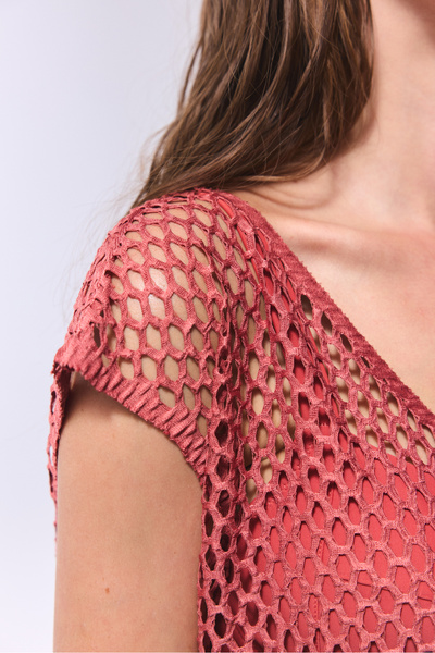 Penti Φόρεμα Lora Fishnet σε ανοιχτό καφέ