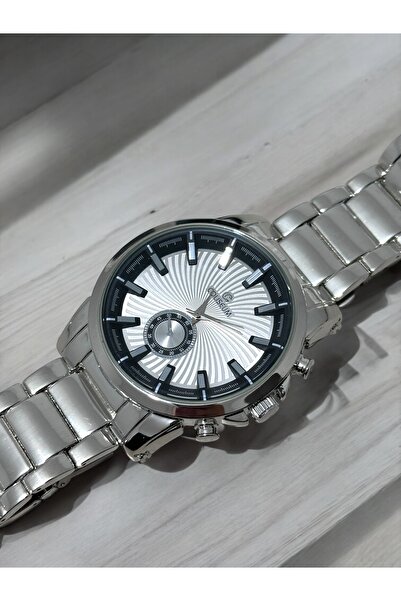 MAC CENTER Steel Men's Wristwatch-Steel Men's Wristwatch-Steel Band