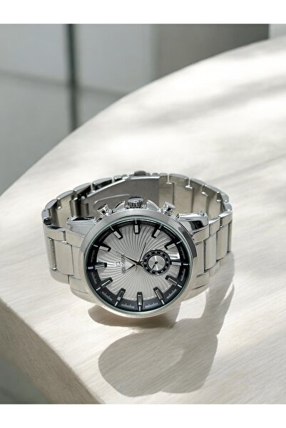 MAC CENTER Steel Men's Wristwatch-Steel Men's Wristwatch-Steel Band