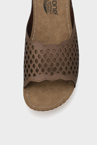 Capone Outfitters Γυναικείες ανατομικές παντόφλες Comfort Capone Z0385 Copper